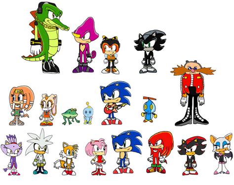 Sonic the Hedgehog characters by anthey925 on DeviantArt