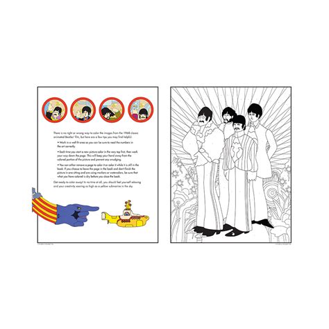 The Beatles X Insight Editions Yellow Submarine Color By Numbers The Beatles Official Store