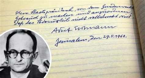 Carta de nazi Adolf Eichmann reclamando indulto se hace pública