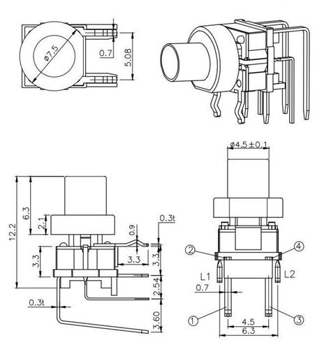 China Customized Illuminated Right Angle Tact Button Switch Suppliers