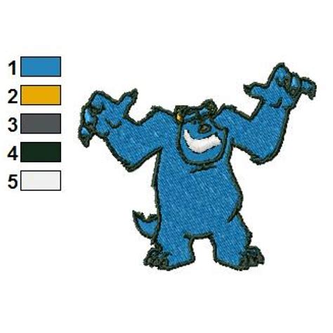 Monsters Inc James P Sullivan Shocking Embroidery Design