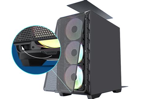 Montech AIR 903 MAX Black Mid Tower Tempered Glass Gaming Case LN140839