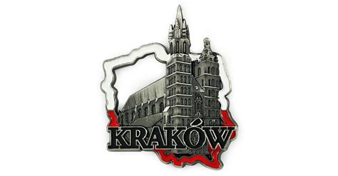 Magnes Metalowy Kontur Polski Krak W Ko Ci Mariacki