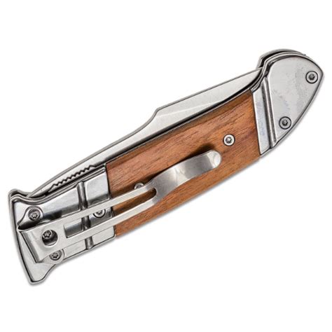 Sog Fielder Folding Knife 3 3 Blade Wood Handle Outdoor Essentials