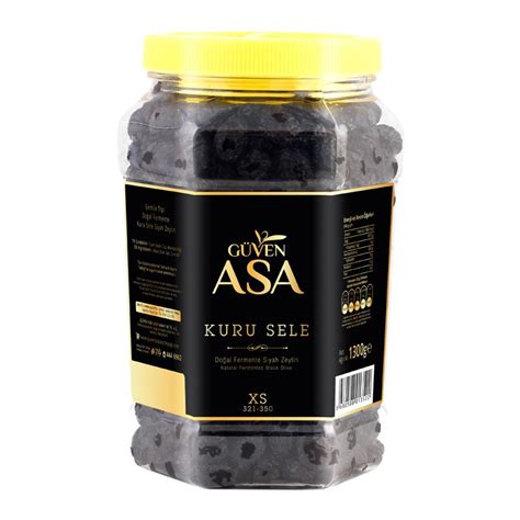 Gemlik Kuru Sele Siyah Zeytin 1300 G Pet Kavanoz XS