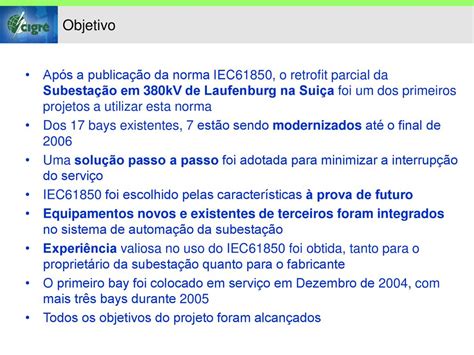 Cigré Brasil CE B5 Proteção e Automação ppt carregar