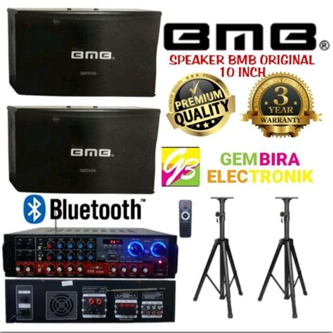 Jual Paket Karaoke Speaker BMB 10 Inch Original Garansi Resmi Ampli