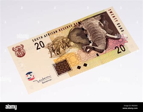 20 South African Rands Bank Note South African Rands Is The National