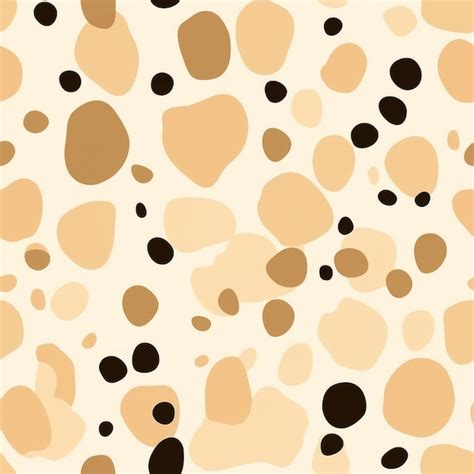 Premium Ai Image Minimalist Leopard Print Polkadot Pattern In Beige