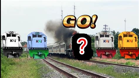 Gokil Parahtebak Gambar Kereta Kai Cc203 Kepala Warna Warni YouTube