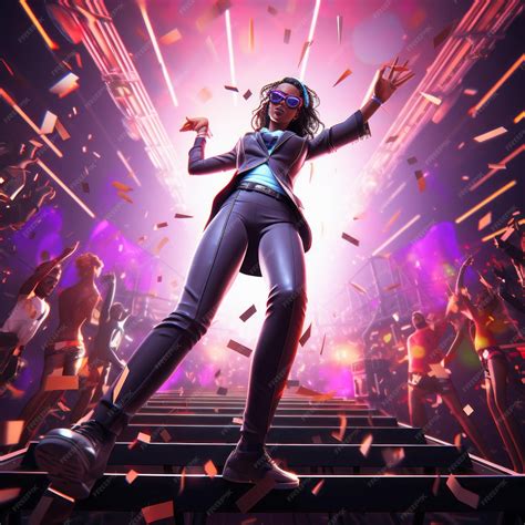 Premium Photo Dance Battle Royale Conquer Fortnite With The Iconic