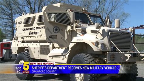 Crawford County Sheriffs Department Receives New Military Vehicle