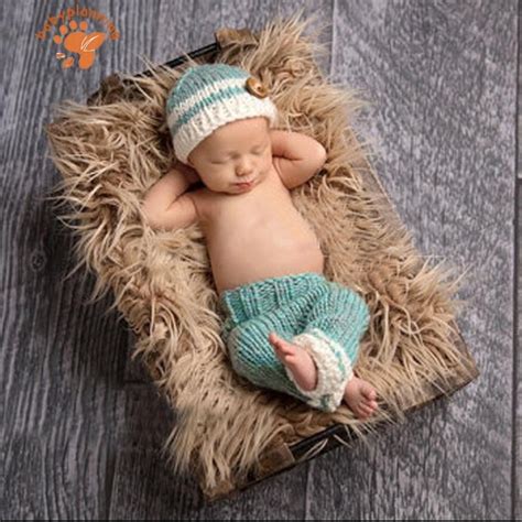 Jual Kostum Baby Boy Kostum Rajut Bayi Cowok Properti Foto Bayi