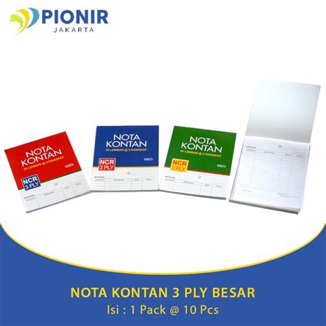 Jual Nota Kontan 3 Ply Besar 1 Pack 10 Pcs Shopee Indonesia