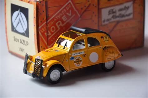 CITROEN 2CV AZLP Paris Persepolis 1961 Jaune NOREV Presse 1 43 Neuve