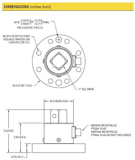 Futek Tdf Flange To Square Reaction Torque Sensor Pimzos