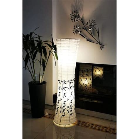 Lampadaire Led Design Peking Lampe En Papier De Riz Fait Main En