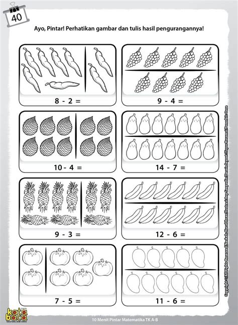 Worksheet Matematika Tk Matematika Dasar