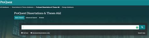 Proquest Thesis Search