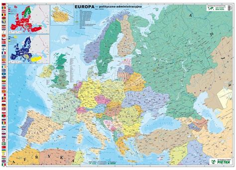 EUROPA MAPA ŚCIENNA POLITYCZNA PIĘTKA