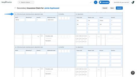 Filing Secondary Insurance Claims Simplepractice Support