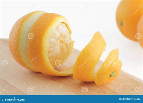 Peeled Orange Stock Photo Image 5140430