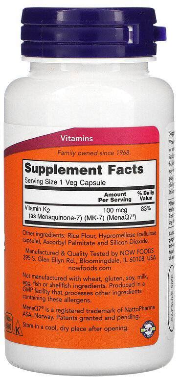 Mk Vitamin K Mcg