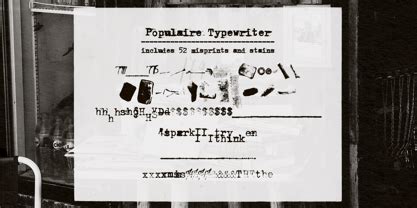 Populaire Typewriter Font | Webfont & Desktop | MyFonts