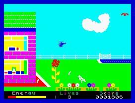 Screenshot Of Percy The Potty Pigeon ZX Spectrum 1984 MobyGames