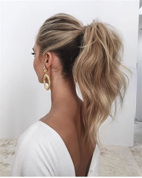 Ponytail Hairstyles Puff Ponytail Wedding Hairstyles Weddinghair