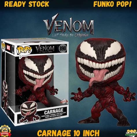 Jual Funko Pop Marvel Venom 2 Let There Be Carnage Carnage 10 Inch