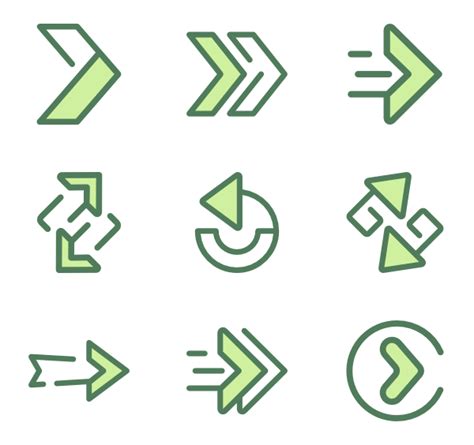 Green Arrow Icon at Vectorified.com | Collection of Green Arrow Icon ...