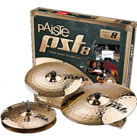 Paiste PST 8 Reflector Rock Cymbal Set Drumshack