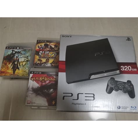 Sony Ps3 320g 主機 無改機 附2隻原廠手把19款遊戲 蝦皮購物