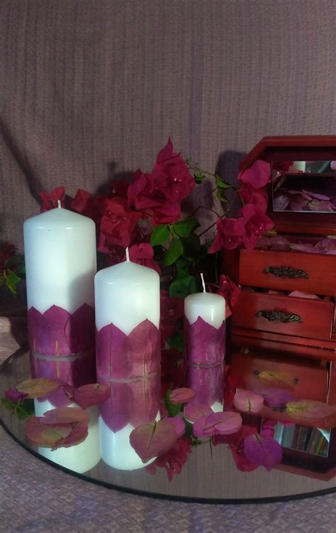 Velas P Talas De Buganv Lias Prensadas Sweet Violet