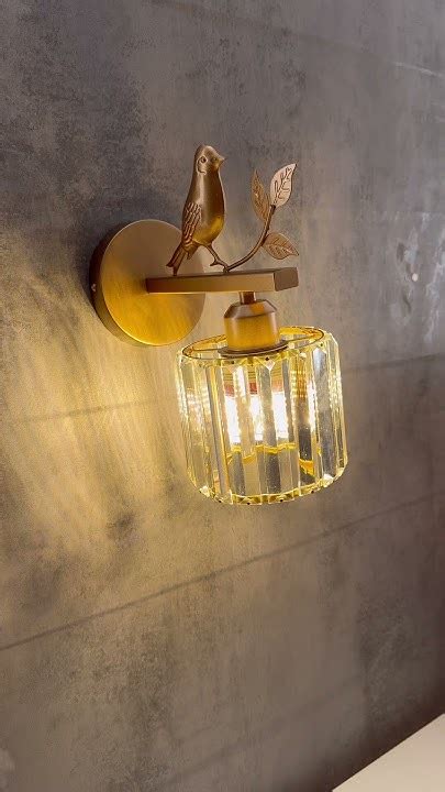 Настенный классический светильник с птичкой - YouTube
