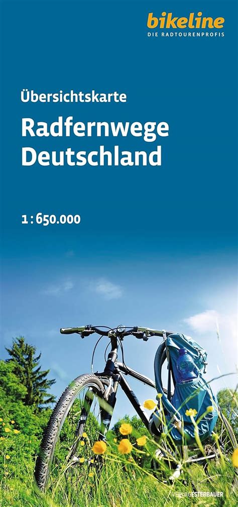 Radfernwege Deutschland Übersichtskarte 1 650 000 bikeline Panorama