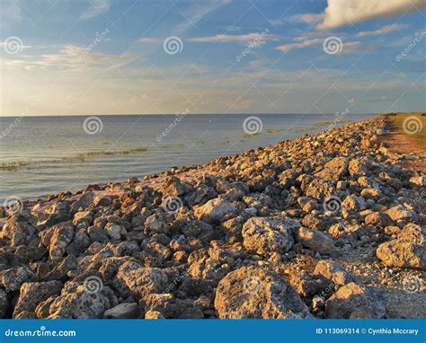 Lake Okeechobee Sunset Near Loxahatchee, Florida Stock Photo - Image of ...