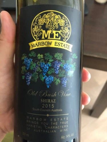 Marbow Estate Old Bush Shiraz Vivino France