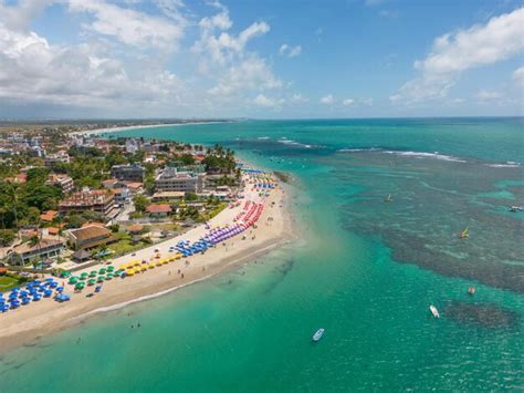 Premium Photo Aerial View Of Porto De Galinhas Beach In The City Of