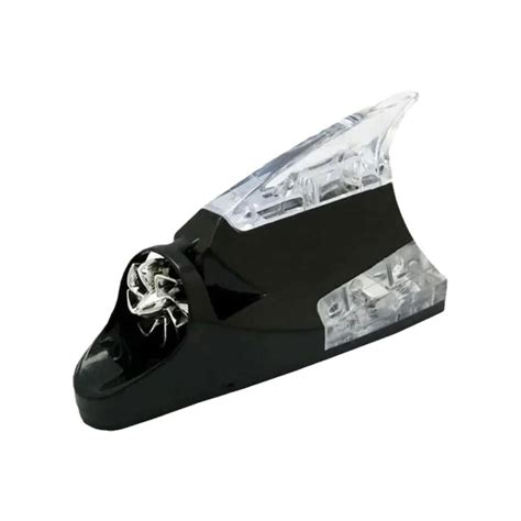 Clerance Black Car Wind Powered Lamp Shark Fin Flashing Anti Rear End