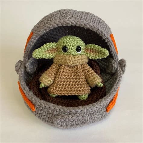 Amigurumi Baby Yoda grogu da Série The Mandalorian Elo7