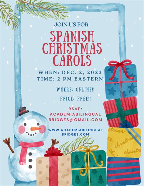 SPANISH CHRISTMAS CAROLS | New Heights Educational Group, Inc.