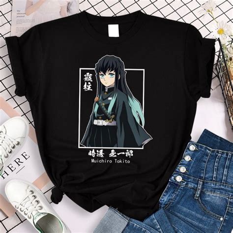 Jual Kaos Baju Hashira Muichiro Tokito Anime Demon Slayer Kimetsu No