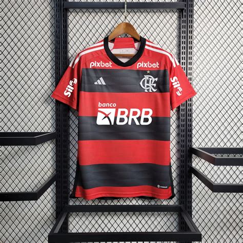 Camisa Flamengo 2023 24 Vermelho Adidas Masculina Jogo 1