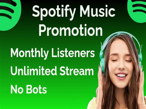 Spotify Music Promotion Spotify Monthly Listeners Streams And