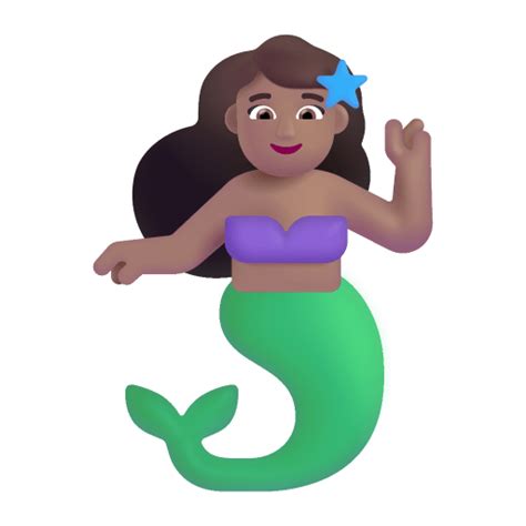 Woman Merpeople 3d Medium Icon Fluentui Emoji 3d Iconpack Microsoft