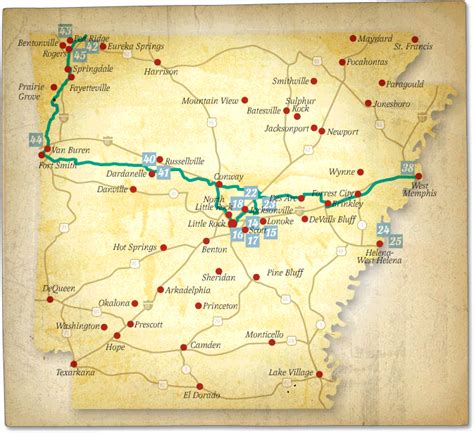 Butterfield Overland Mail Trail - Butterfield Trail Map Arkansas ...