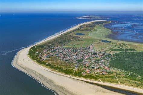 Luftbild Langeoog Sandstrand Landschaft An Der Nordsee In Langeoog