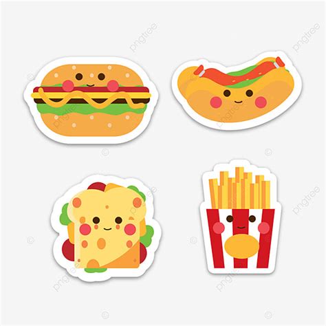 Snack Sticker Png Picture Fasf Food Snack Sticker Set Sticker Snacks